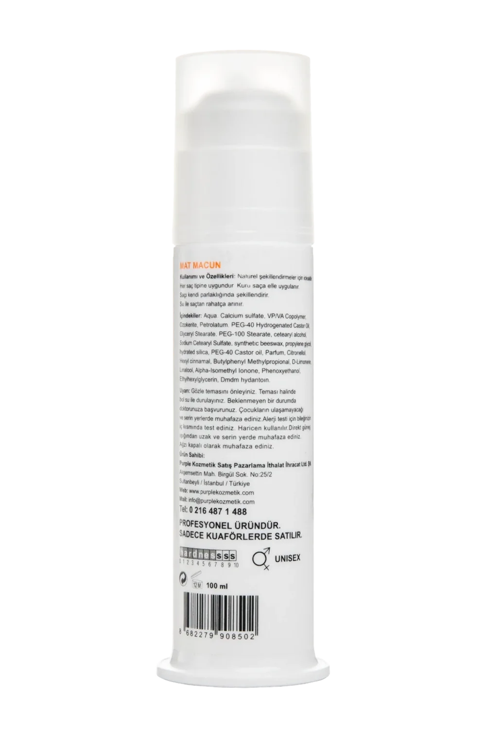 Matte Paste (Mat Macun) - arka yüz, içerik ve kullanım bilgisi